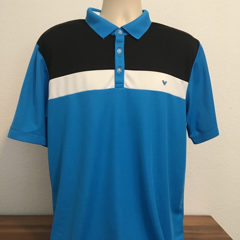 Callaway Golf Opti Dri Men's Blue XL Polo Shirt